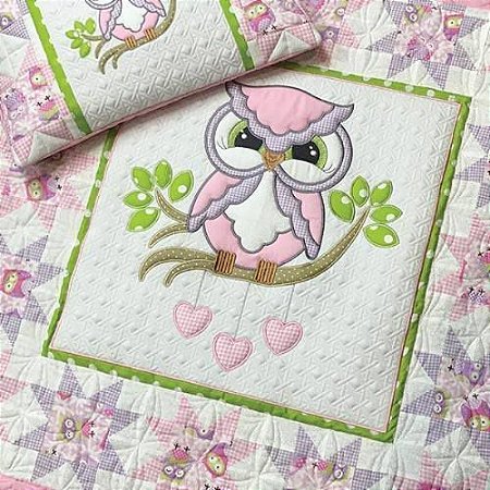 Matriz Bordado Quilt Coleção Coruja