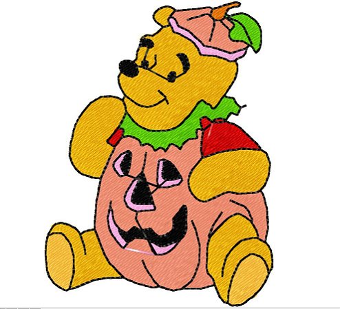 Matriz Bordado Ursinho Pooh Halloween