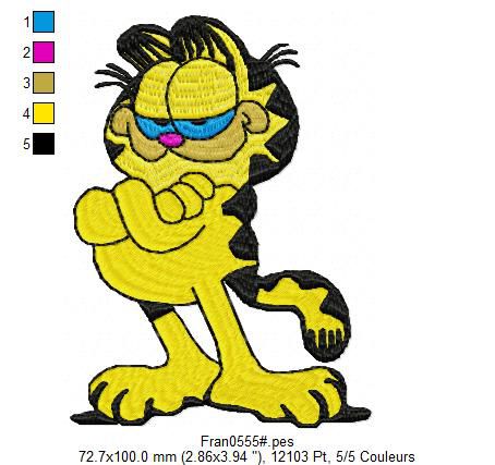 Matriz Bordado Garfield  4