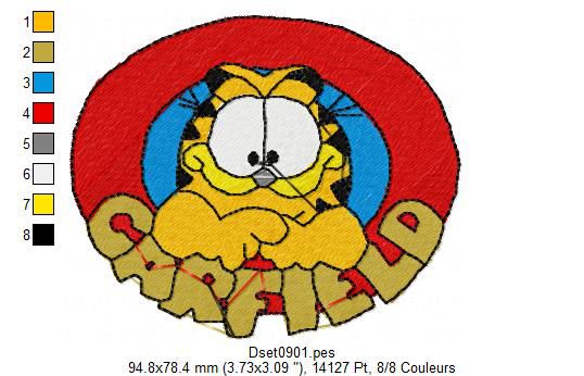 Matriz Bordado Garfield 2