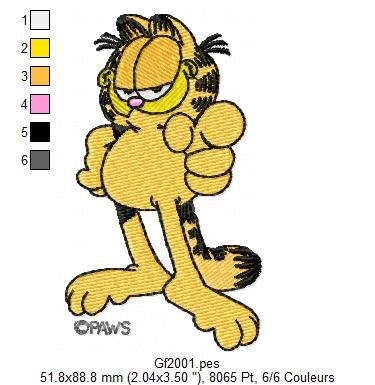 Matriz Bordado Garfield 5