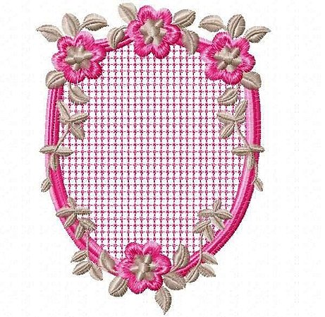 Matriz Bordado Molduras Florais Delicadas