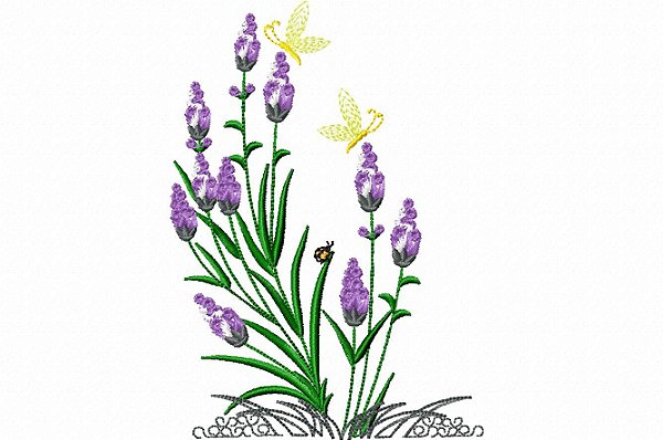 Matriz Bordado Lavanda