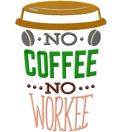 Matriz Bordado Coffe Break