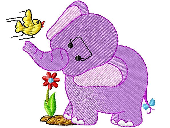 Matriz Bordado Elefantinha Delicada
