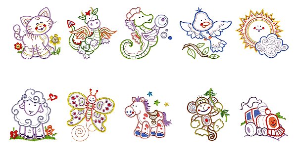 Matriz Bordado Aplique Lindos Para Bebê 3