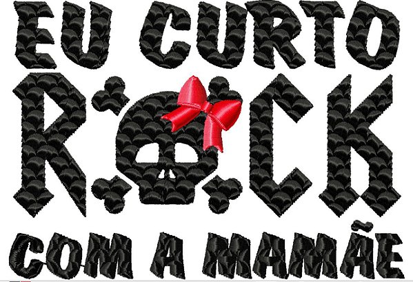 Matriz Bordado Bebê No Rock