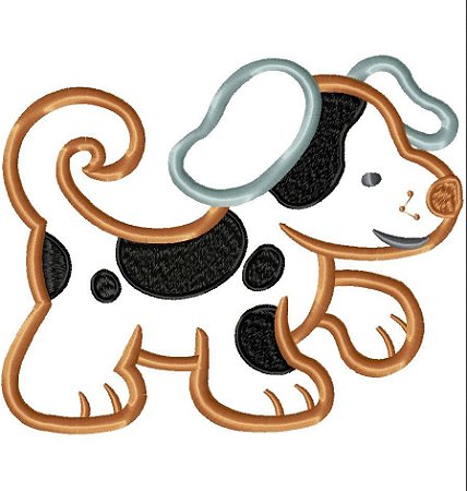 Matriz Bordado Aplique Cachorrinhos Baby