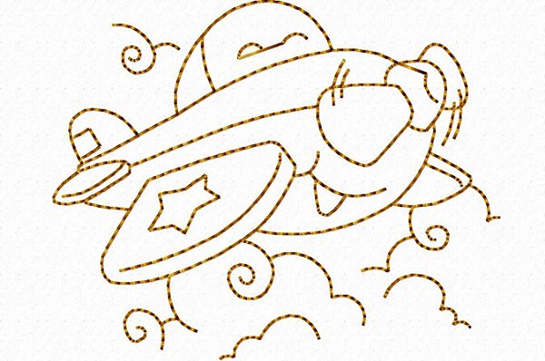 Matriz Bordado Redwork Baby