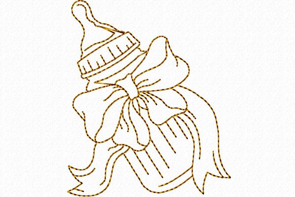 Matriz Bordado Redwork For Baby