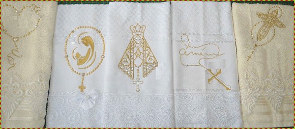 Matriz Bordado Conjunto Religioso Delicado