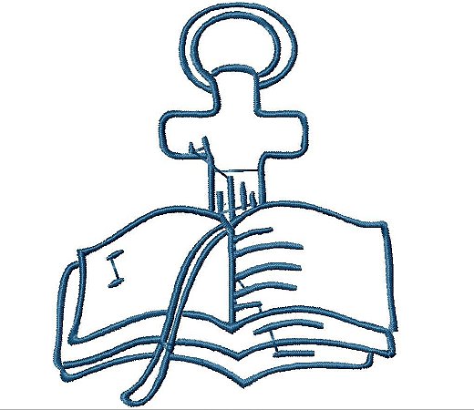 Matriz Bordado Religioso Contorno