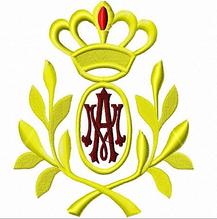 Matriz Bordado Anagrama Ave Maria