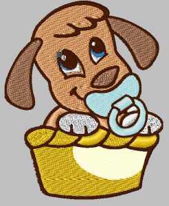 Matriz Bordado Cachorrinhos Amorosos