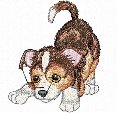 Matriz Bordado Cachorrinhos Brincando