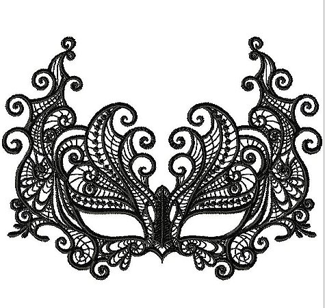 Matriz Bordado Mascaras Mistério