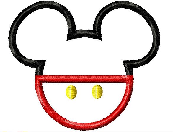 Matriz Bordado Aplique Mickey E Minnie Cabeças