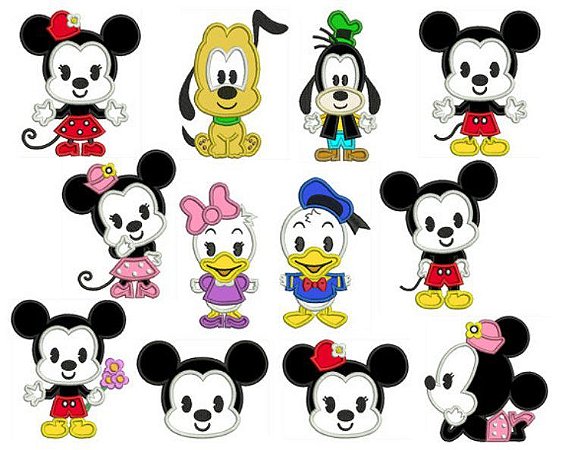 Matriz Bordado Aplique Turma Do Mickey Infantil