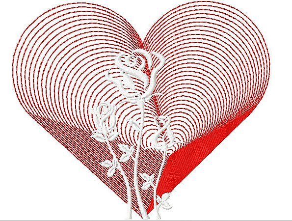 Matriz Bordado Amor Rippled