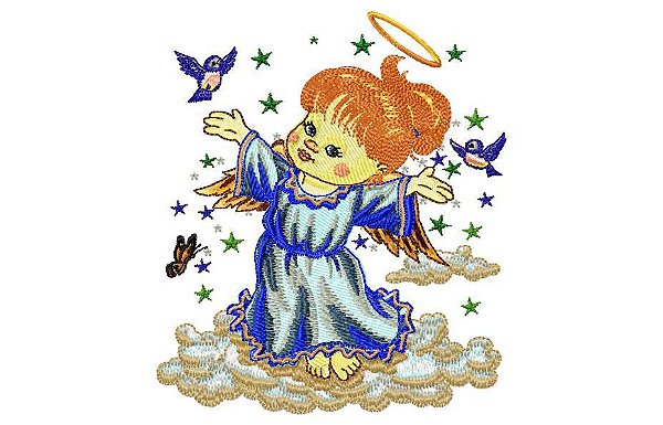 Matriz Bordado Anjos Divinos
