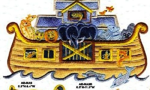 Matriz Bordado Aplique Arca De Noé Especial