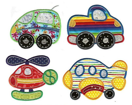 Matriz Bordado Aplique Carros E Outros