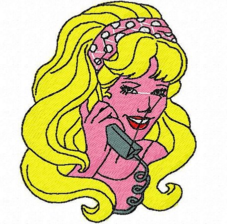 Matriz Bordado Barbie Com Estilo