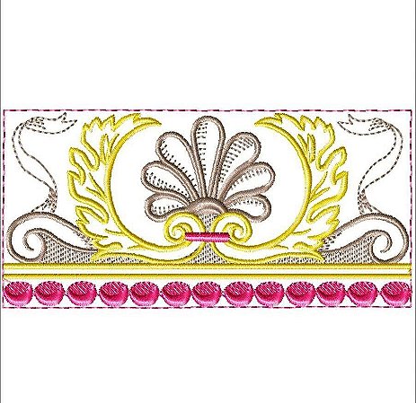 Matriz Bordado Bordas Vintage