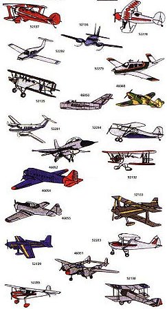 Matriz Bordado Coleção Aviões