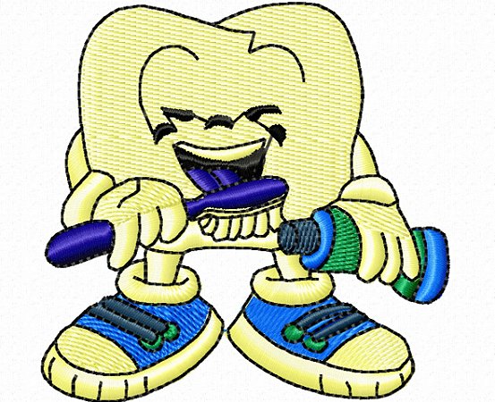 Matriz Bordado Conjunto Dentes E Companhia 2