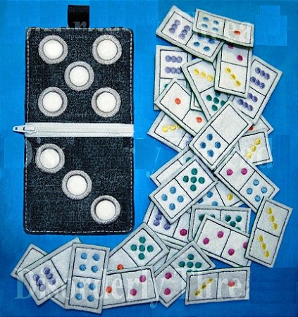 Matriz Bordado Conjunto Domino