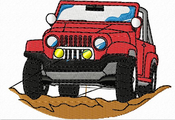 Matriz Bordado Conjunto Jeeps