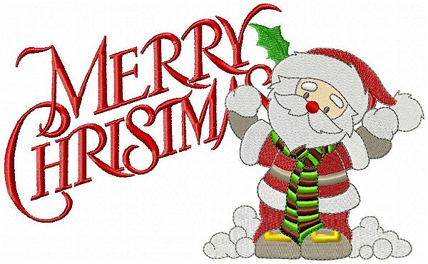 Matriz Bordado Conjunto Merry Christmas
