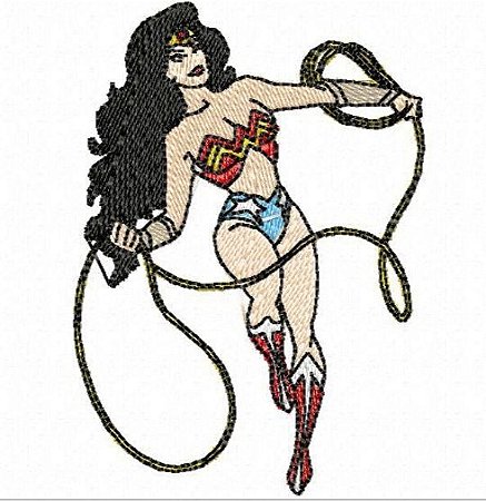 Matriz Bordado Conjunto Mulher Maravilha