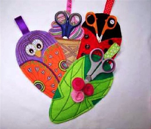 Matriz Bordado Conjunto Porta Tesoura Lindo
