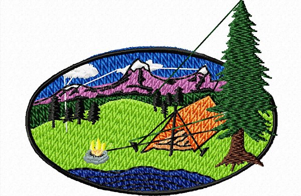 Matriz Bordado Dia No Camping