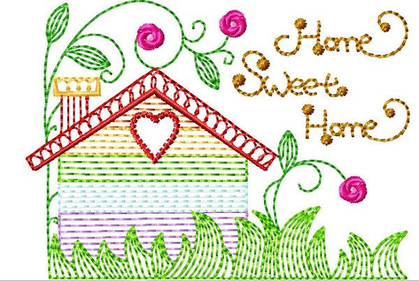 Matriz Bordado Home Sweet Home