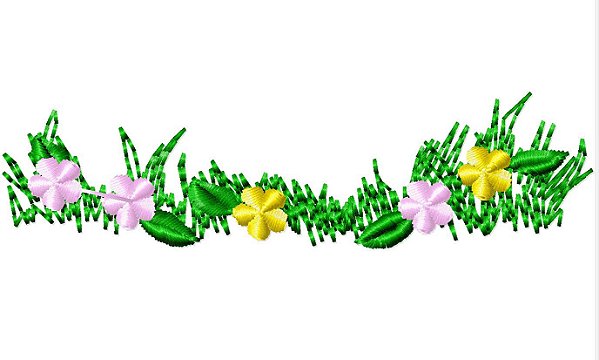 Matriz Bordado Jardim