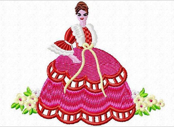 Matriz Bordado Lindas Damas