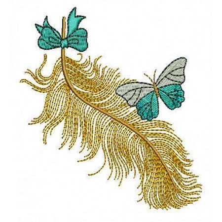 Matriz Bordado Lindas Plumas