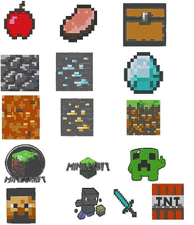 Matriz Bordado Minecraft