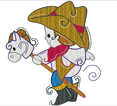 Matriz Bordado O Xerife Chegou