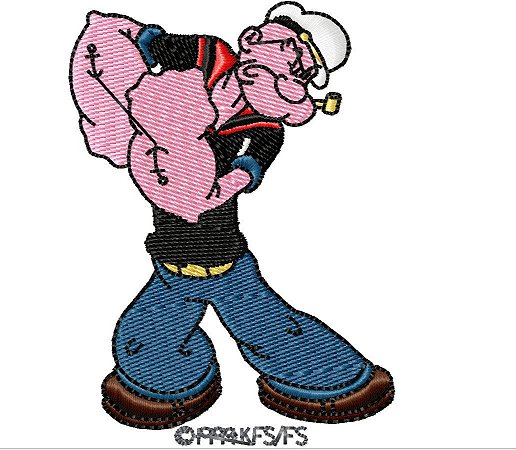 Matriz Bordado Popeye E Turma