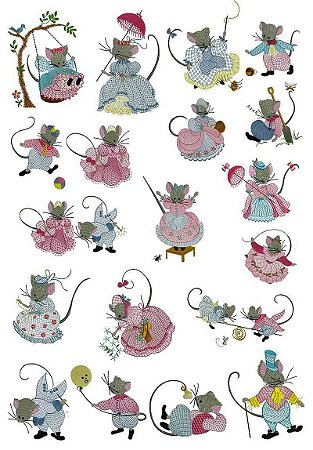 Matriz Bordado Ratinha De Conto De Fadas