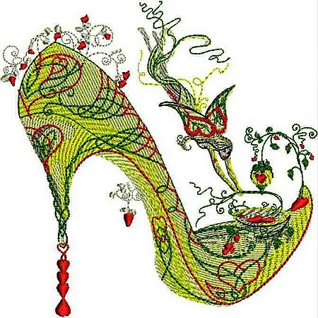 Matriz Bordado Sapatos Divinos