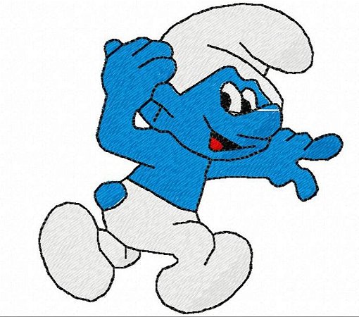 Matriz Bordado Smurfs 1