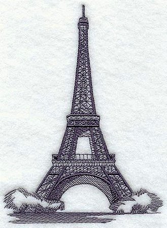 Matriz Bordado Torre Eiffel