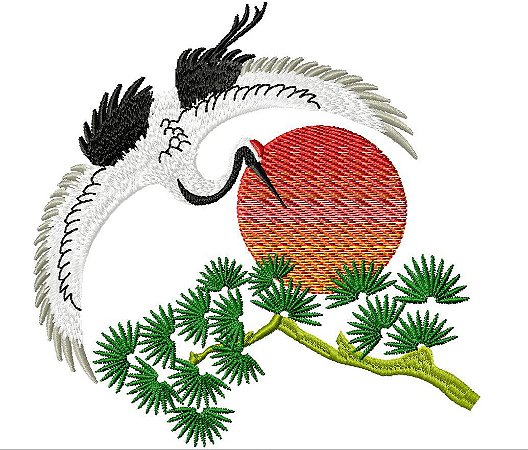 Matriz Bordado Tsuru Japones