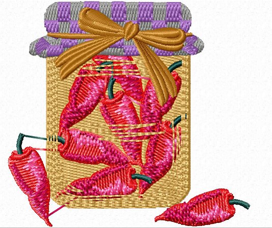Matriz Bordado Vidro De Pimenta
