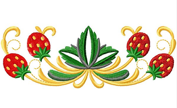Matriz Bordado Coleção Doces Morangos